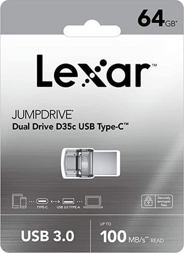 Lexar 64GB Dual Type-C and Type-A USB 3.0