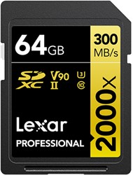 Lexar SDXC Professional UHS-II 2000x 64GB