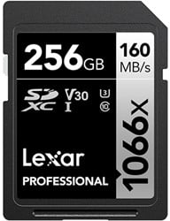 Lexar SDXC Professional UHS-I 1066x 256GB