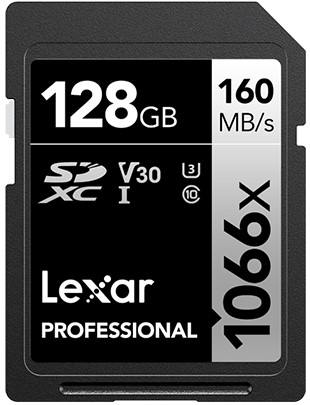 Lexar SDXC Professional UHS-I 1066x 128GB