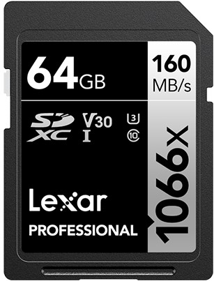 Lexar SDXC Professional UHS-I 1066x 64GB