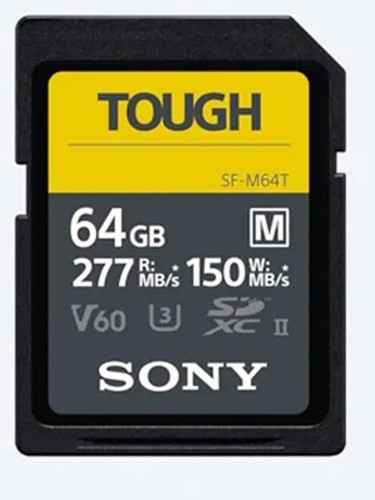 Sony SDXC 64GB UHS-II SF-M Tough R277/W150 MB/s