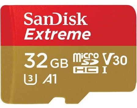 SanDisk MicroSDHC Extreme 32GB 100mb/60mb,U3,V30,A1 