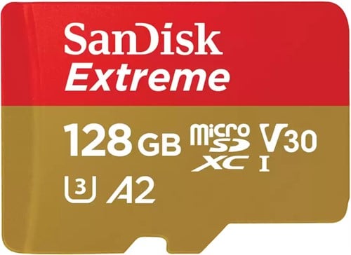 SanDisk Extreme MicroSDXC 128GB+SD Adapter 90MB 