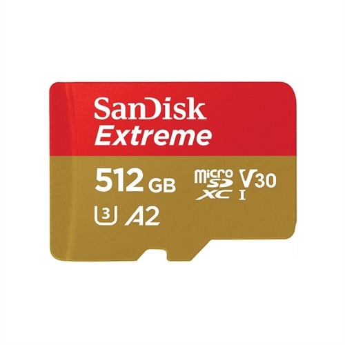 SanDisk Extreme MicroSDXC 512GB+SD Adapater A2 U