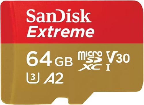 SanDisk Extreme MicroSDXC 64GB+SD Adapter 170MB