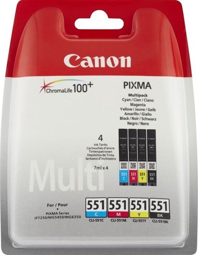 Canon CLI-551 - C/M/Y/BK Multipack