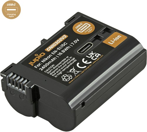 Jupio EN-EL15C *ULTRA C* (USB-C input) 2400mAh