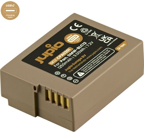 Jupio-DMW-BLC12 *ULTRA C* (USB-C input) 1250mAh