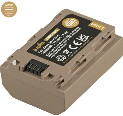 Jupio NP-FZ100 *ULTRA C* (USB-C input) 2400mAh
