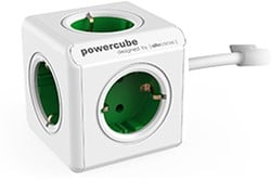 Allocacoc PowerCube Extended Green 1,5m cable