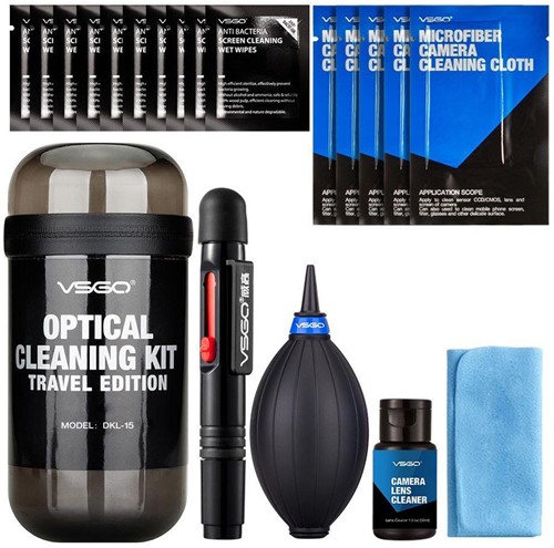 VSGO Optical Cleaning Kit Travel grijs