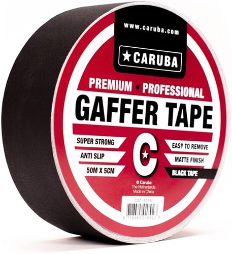 Caruba Gaffer Tape 50mtr x 5cm Zwart