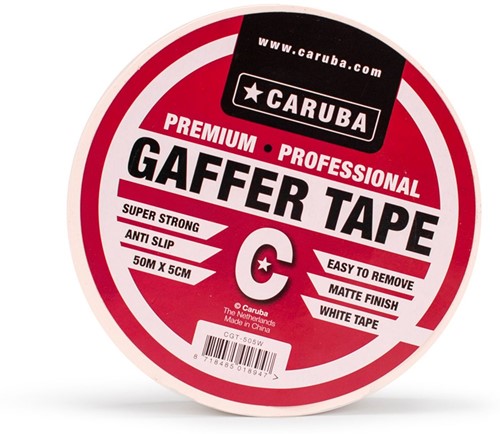 Caruba Gaffer Tape 50mtr x 5cm Wit