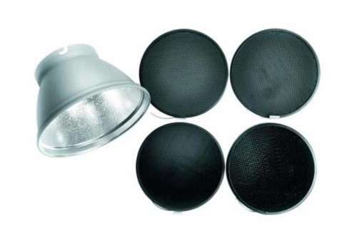 Elinchrom Complete Reflector ? 21cm & Grid 30?,20?,12?,8? Set