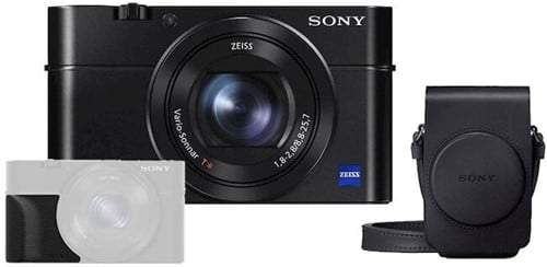 Sony RX100 III + grip ag-r2 + tas lcs-rgx