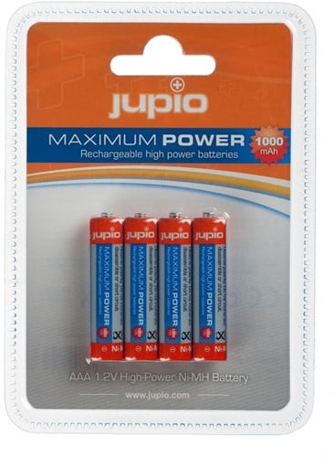Jupio Rechargeable Batteries AAA 1000 mAh 4 pcs VPE-10