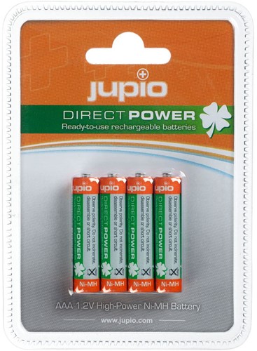 Jupio Rechargeable Batteries AAA 850 mAh 4 pcs DIRECT POWER VPE-10