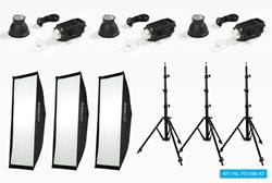 Nanlite FS-150B LED Spot Light Dual Kit (w/ Light Stand A...