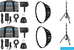 Nanlite Forza 150B Bi-Colour LED Dual Kit (w/ Light Stand...