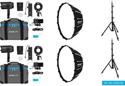 Nanlite Forza 60 II LED Dual Kit (w/ Light Stand And Soft...
