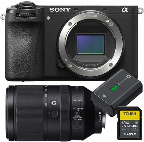 Sony A6700+70-350mm Lens+NP-FZ100 Accu+64gb SD Wildlife Kit