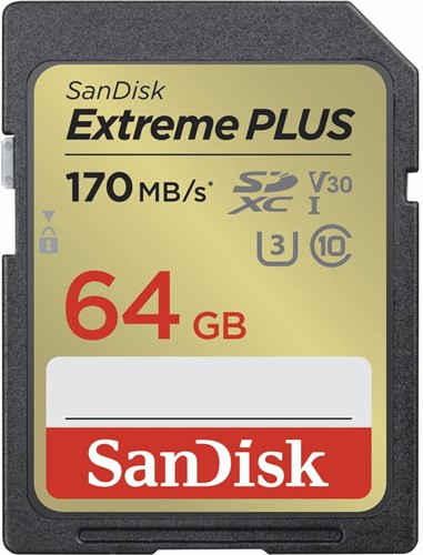 SanDisk Extreme Plus 64GB SDHC Memory Card 80MB &&&