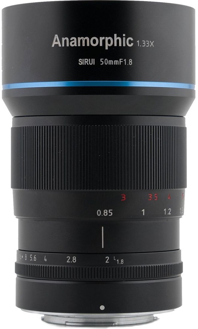 Sirui 50mm F1.8 Anamorphic Lens 1.34X (E-mount) Foto de Vakman