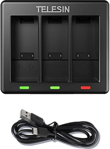 Telesin Charger For 3 Batteries - GoPro Hero 9/10/11/12