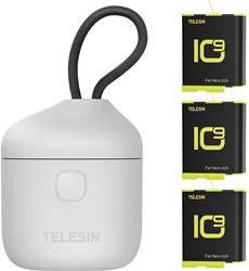 Telesin Allin Charger Box + 3X Battery - GoPro Hero 9/10/11/12