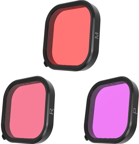 Telesin Duik-Filters For GoPro 9/10/11/12 Red/Pink/Magenta