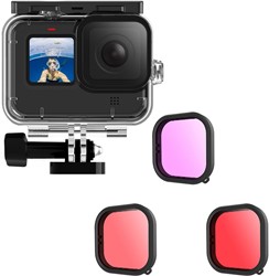 Telesin Waterproof Case + Duikfilter-Set - GoPro 13/12/11/10/9