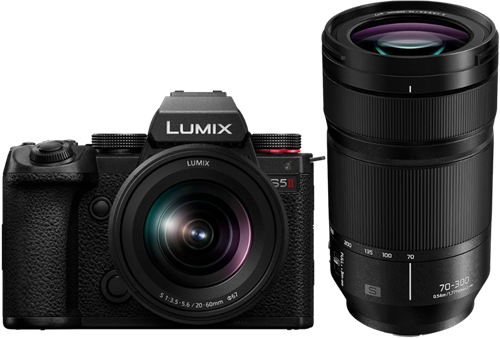 Panasonic Lumix S5II + 20-60mm f/3.5-5.6 + LUMIX S 70-300mm F4.5-5.6 MACRO O.I.S.