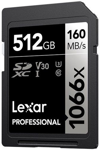 Lexar SDXC Professional UHS-I 1066x 512GB V30