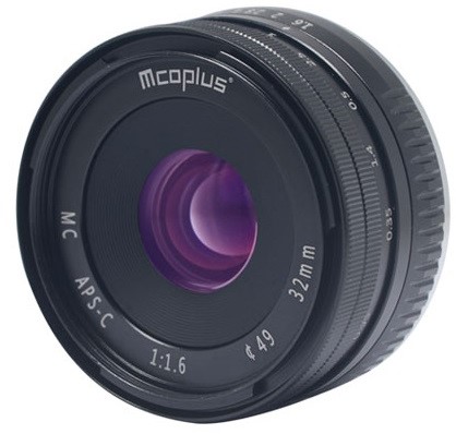 McoPlus MCO35mm F/1.6 Micro4/3 Zwart