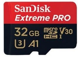 SanDisk microSDXC Extreme PRO 32GB V30 95MB/s + Adapter
