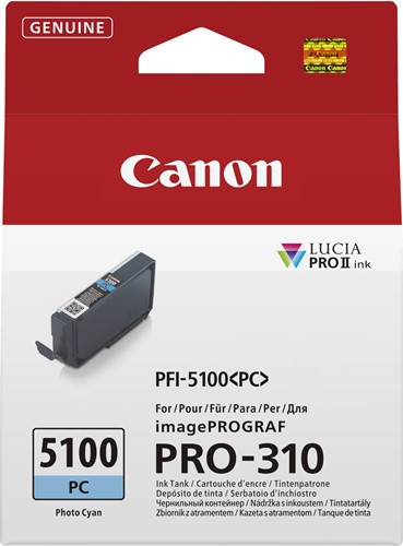 Canon PFI-5100 PC  Photo Cyaan Inkt voor Prograf Pro 310