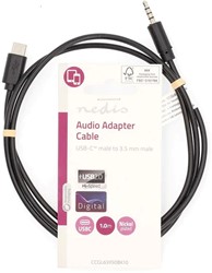 Nedis USB-C Adapter USB 2.0 - USB-C Male - 3,5 mm Male