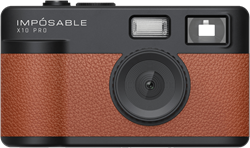 IMPÓSABLE - X10 PRO - Cognac Brown - 12MP - Screenless Retro Camera - incl 4GB Memory Card