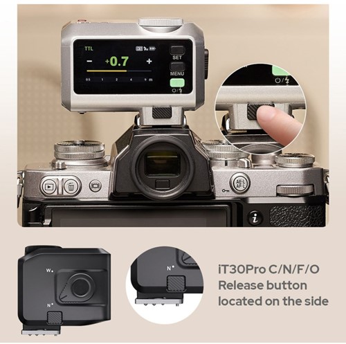 Godox IT30PRO OM-System / Panasonic Black Iflash TTL Camera flitser-2