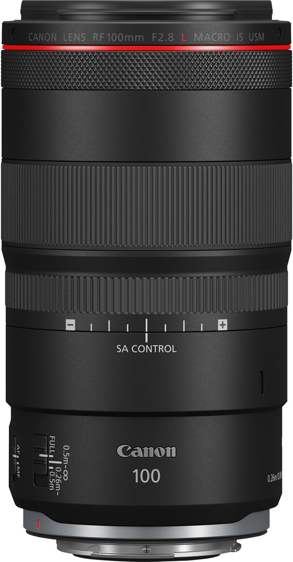 Canon RF 100mm F2.8L MACRO IS USM SLR Macrolens Zwart Foto de Vakman