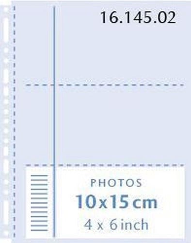 Henzo 10 Fototassen 10x15  transparant 230x297