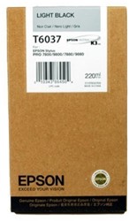 Epson inktpatroon licht zwart  T 603 220 ml  T 6037