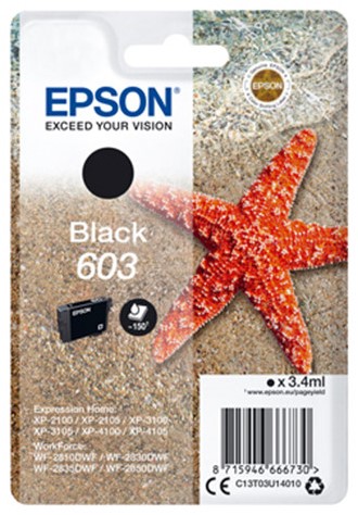 Epson inktpatroon foto zwart   T 603  220 ml     T 6031