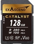 EXASCEND Catalyst UHS-II SD card(V60) 128GB Read 280 MB/s Write 180 MB/s