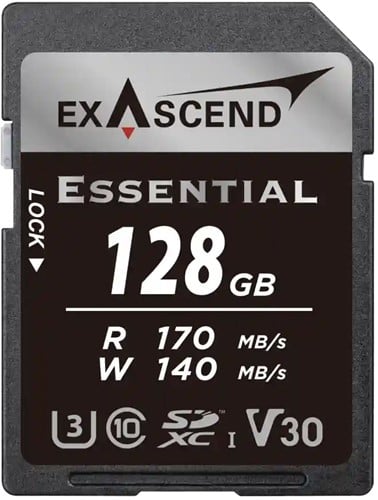 EXASCEND Essential UHS-I SD card(V30) 128GB