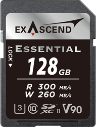 EXASCEND Essential UHS-II SD card(V90) 128GB