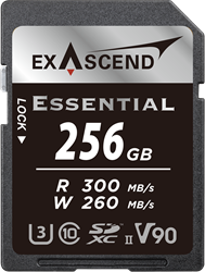 EXASCEND Essential UHS-II SD card(V90) 256GB