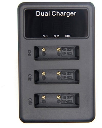 Mcoplus Triplecharger USB Sony NP-BX1