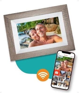 Pora&Co Digital Photo Frame 8 inch Dark Brown